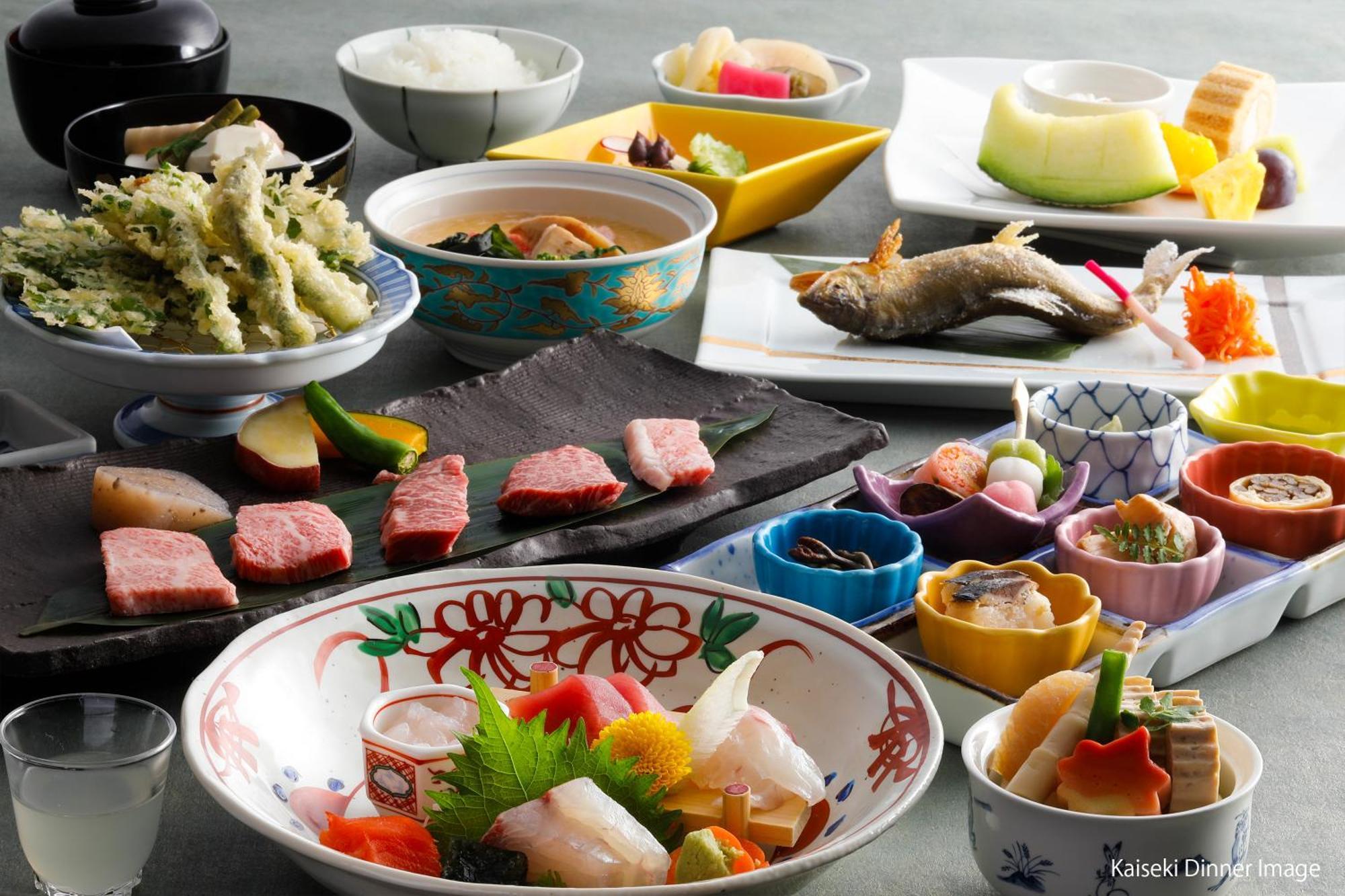 Hida Takayama Onsen Takayama Green Hotel - Keio Group Hotels - Εξωτερικό φωτογραφία A selection of Japanese dishes